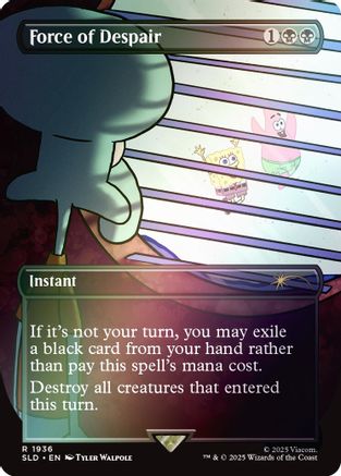 Force of Despair (Rainbow Foil) (SLD-1936) - rare - Foil