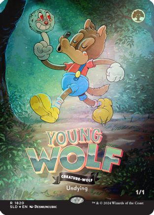 Young Wolf (Rainbow Foil) (SLD-1820) - rare - Foil