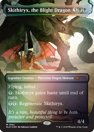 Skithiryx, the Blight Dragon (Rainbow Foil) (SLD-1562) - mythic - Foil