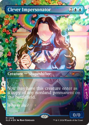 Clever Impersonator (Rainbow Foil) (SLD-1429) - mythic - Foil