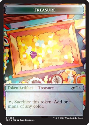Treasure Token (1432) (Rainbow Foil) (SLD-1432) - token - Foil