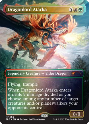 Dragonlord Atarka (Rainbow Foil) (SLD-1970) - mythic - Foil