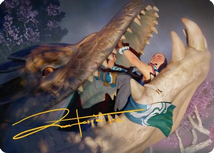 Jaws of Defeat Art Card (53/54) (Gold-Stamped Signature) (AATDM-053) - special