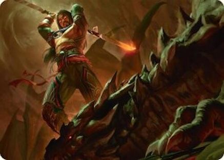 Sarkhan's Resolve Art Card (18/54) (AATDM-018) - special