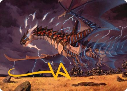 Neriv, Heart of the Storm Art Card (25/54) (Gold-Stamped Signature) (AATDM-025) - special