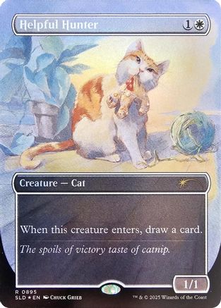 Helpful Hunter (0895) (Rainbow Foil) (SLD-895) - rare - Foil