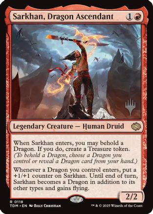 Sarkhan, Dragon Ascendant (PPTDM-118) - rare