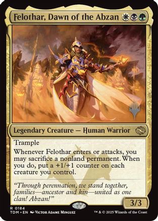 Felothar, Dawn of the Abzan (PPTDM-184) - rare - Foil