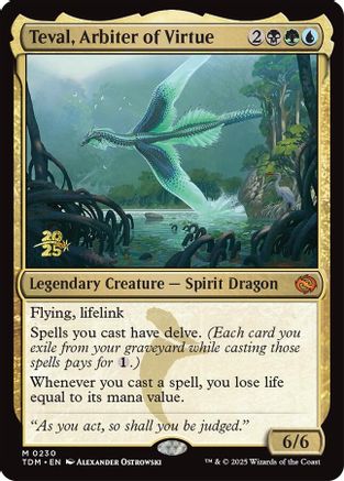 Teval, Arbiter of Virtue (PRE-230) - mythic - Foil