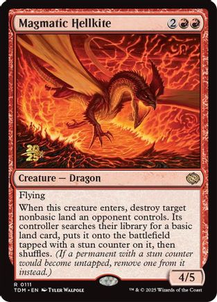 Magmatic Hellkite (PRE-111) - rare - Foil