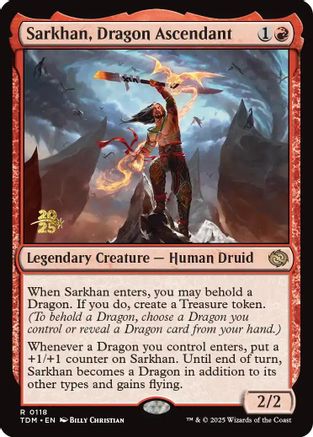 Sarkhan, Dragon Ascendant (PRE-118) - rare - Foil