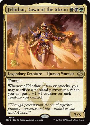 Felothar, Dawn of the Abzan (PRE-184) - rare - Foil
