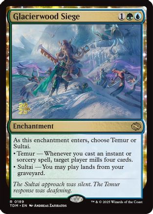Glacierwood Siege (PRE-189) - rare - Foil