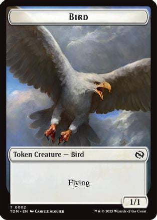 Bird // Monk Double-Sided Token (TDM-2 // 3) - token - Foil