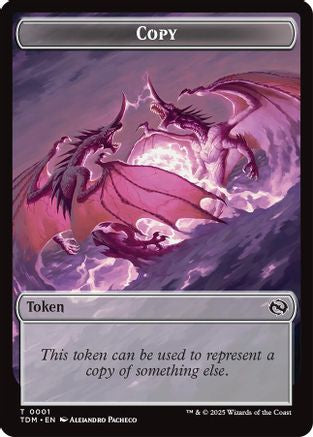 Copy // Monk Double-Sided Token (TDM-1 // 3) - token