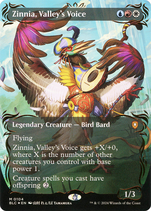 Zinnia, Valley's Voice (BLC-104) - mythic (Borderless) - Foil