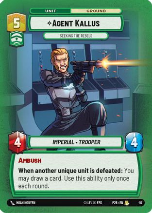 Agent Kallus - Seeking the Rebels (40) - Rare - Foil
