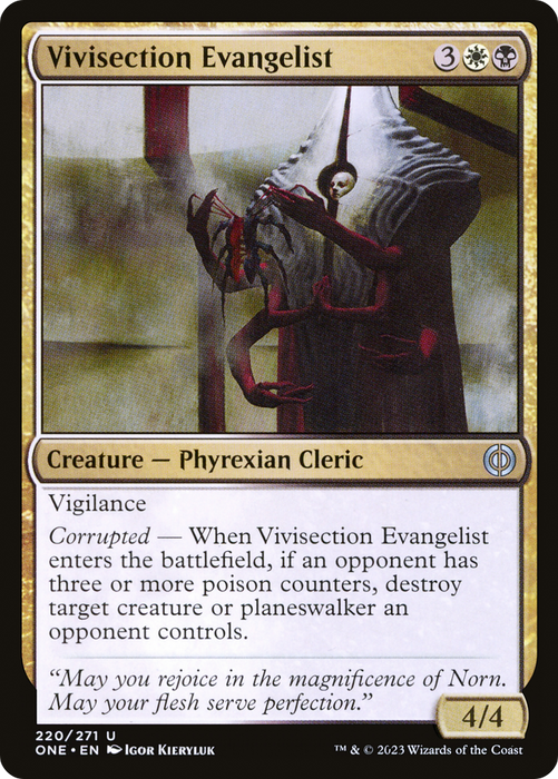 Vivisection Evangelist (ONE-220) - uncommon - Foil