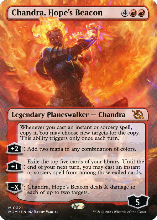 Chandra, Hope's Beacon (MOM-321) - mythic (Borderless)