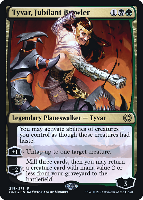 Tyvar, Jubilant Brawler (PRE-218S) - rare - Foil