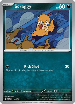 Scraggy (186) - SSVPC  - Promo - Holofoil