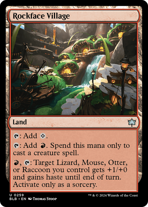 Rockface Village (BLB-259) - uncommon - Foil
