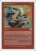 Final Fortune (6ED-175) - rare