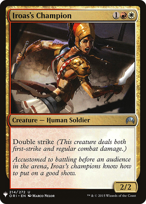 Iroas's Champion (LIST-ORI-214) - uncommon