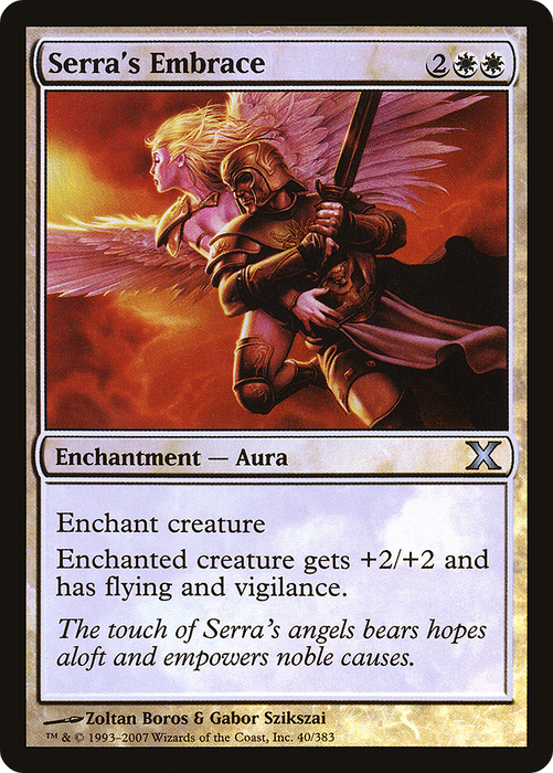 Serra's Embrace (10E-40★) - uncommon - Foil