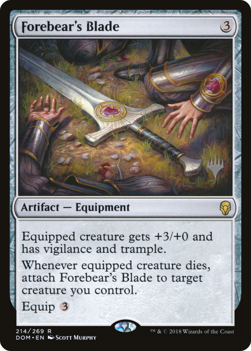 Forebear's Blade (PPM20-214P) - rare - Foil