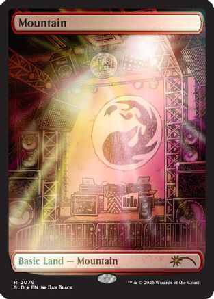Mountain (2079) (Rainbow Foil) (SLD-2079) - rare - Foil