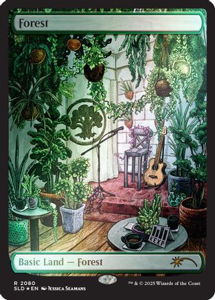 Forest (2080) (Rainbow Foil) (SLD-2080) - rare - Foil