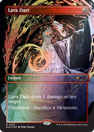 Lava Dart (Rainbow Foil) (SLD-2037) - rare - Foil