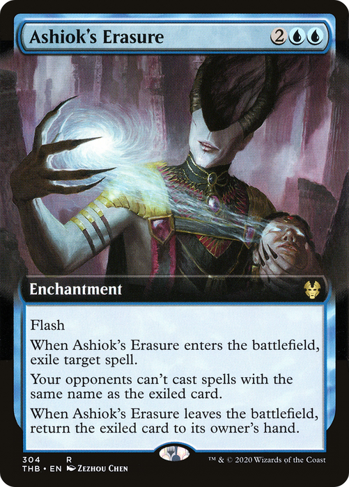 Ashiok's Erasure (THB-304) - rare: (Extended Art)