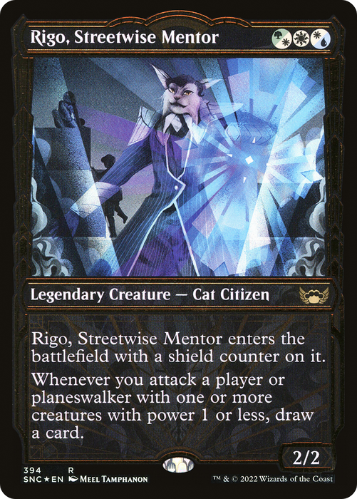 Rigo, Streetwise Mentor (SNC-394) - rare: (Showcase) - Foil