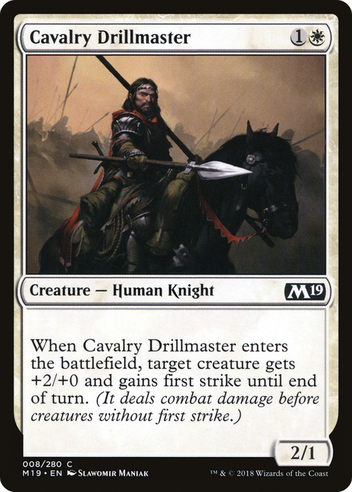 Cavalry Drillmaster (M19-008) - common - Foil
