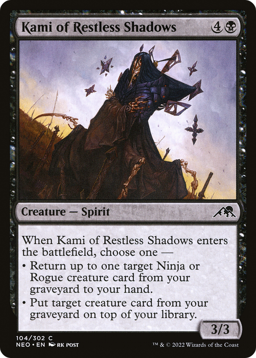 Kami of Restless Shadows (NEO-104) - common