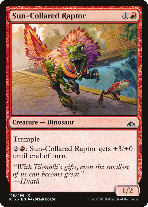 Sun-Collared Raptor (RIX-118) - common - Foil