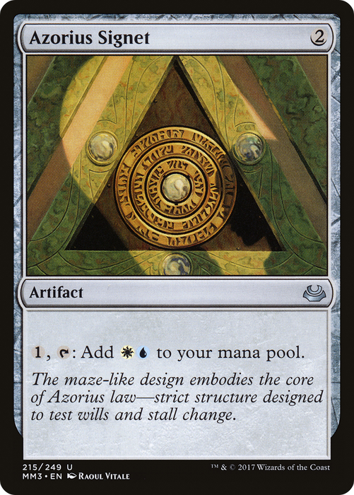 Azorius Signet (MM3-215) - uncommon