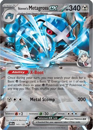Steven's Metagross ex (145) - SDR  - Double Rare - Holofoil