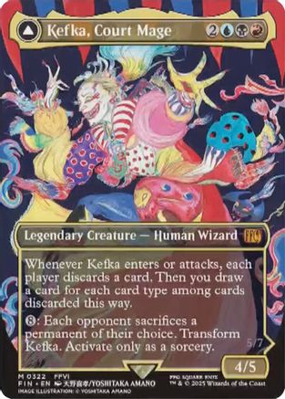 Kefka, Court Mage (Borderless) (FIN-322) - mythic - Foil