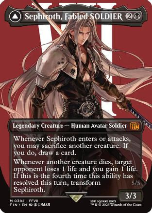Sephiroth, Fabled SOLDIER (Borderless) (0382) (FIN-382) - mythic