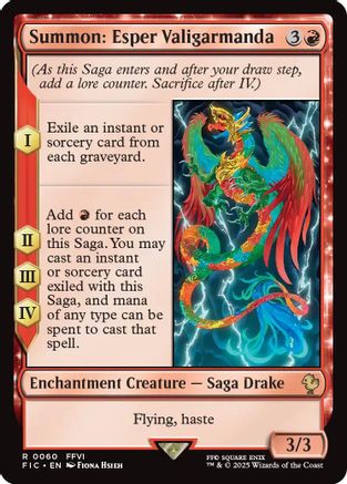Summon: Esper Valigarmanda (FIC-060) - rare