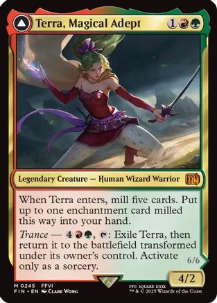 Terra, Magical Adept // Esper Terra (FIN-245) - mythic: (enchantment) - Foil