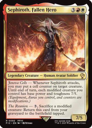 Sephiroth, Fallen Hero (FIC-092) - rare