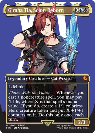 G'raha Tia, Scion Reborn (Borderless) (FIC-203) - mythic - Foil