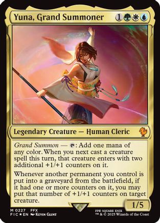 Yuna, Grand Summoner (Surge Foil) (FIC-227) - mythic - Foil