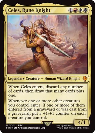 Celes, Rune Knight (FIC-001) - mythic - Foil