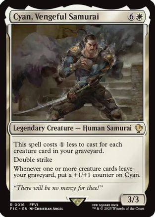 Cyan, Vengeful Samurai (FIC-016) - rare