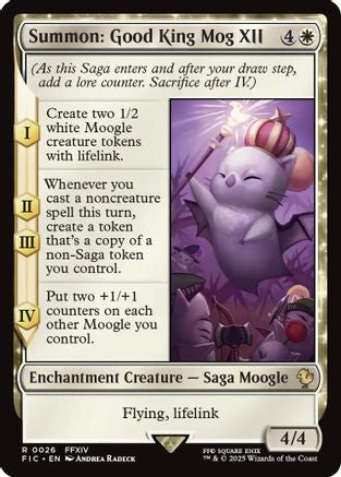 Summon: Good King Mog XII (FIC-026) - rare